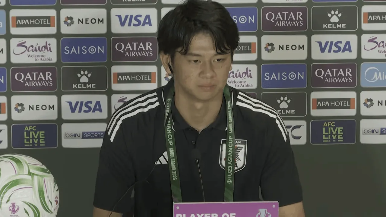 开云-点球大战立功，日本门将荒木琉伟被评为日本vs约旦最佳球员